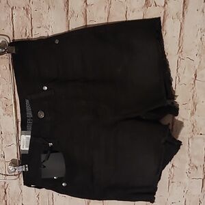 Harley davidson black jean shorts nwt 26